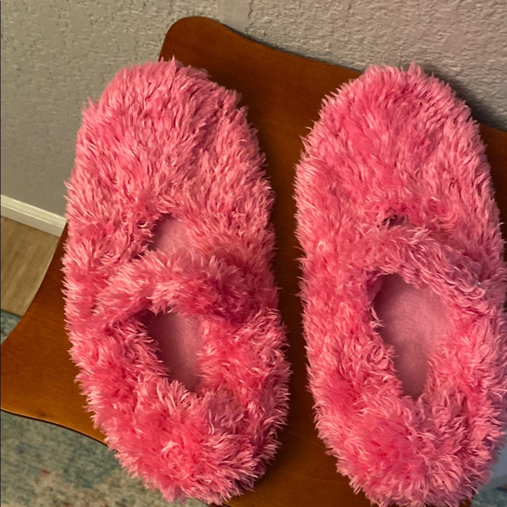 Fluffy Pink Slippers